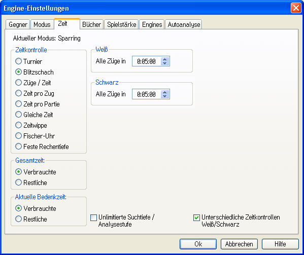 chessacademy engine zeiteinstellungen blitz