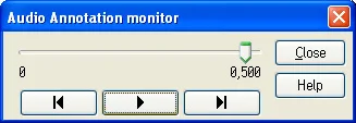 Game editing 43 audio annotations monitor