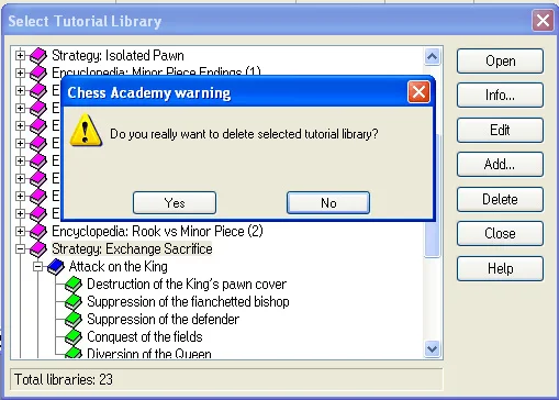 Tutorial program 14 delete tutorial library