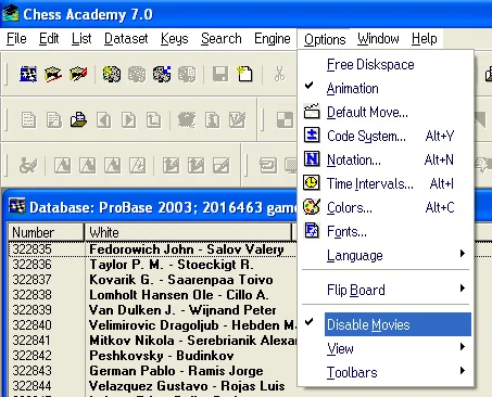 Program options 75 disable movies options menu
