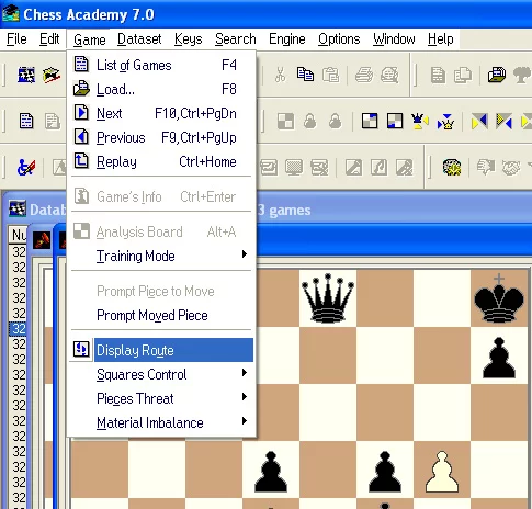 Tutorial examples 16 display route
