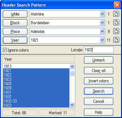 header search pattern tutorial