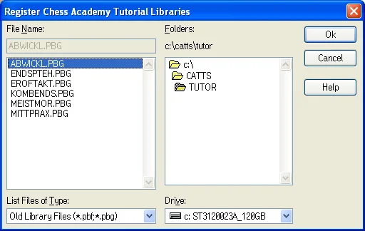 Tutorial program 13 register libraries