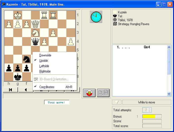 right mouse button coordinates option menu
