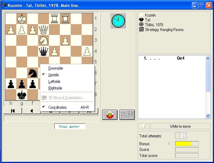 Program options 18 right mouse button coordinates option menu