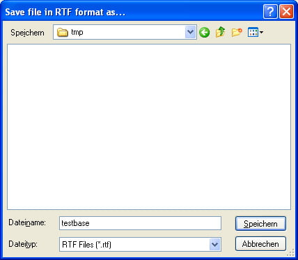 Converting options 7 save file rtf menu