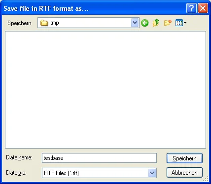 Converting options 7 save file rtf menu