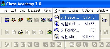 Search options 3 search by header search menu