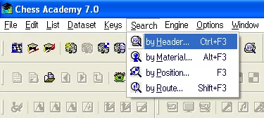 Search options 3 search by header search menu