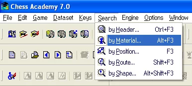 Search options 19 search by material database