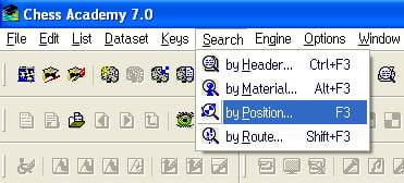 Search options 8 search by position database