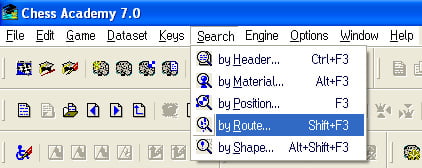 Search options 25 search by route menu