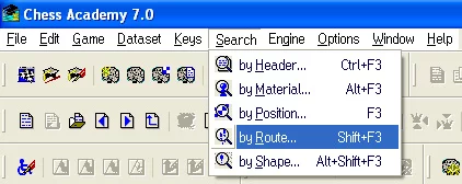 Search options 25 search by route menu