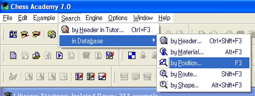 search in database by position tutorial