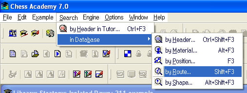 search in database by route tutorial