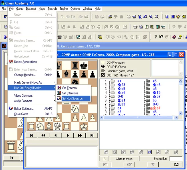 Game editing 17 set key squares