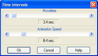 time intervals dialog window